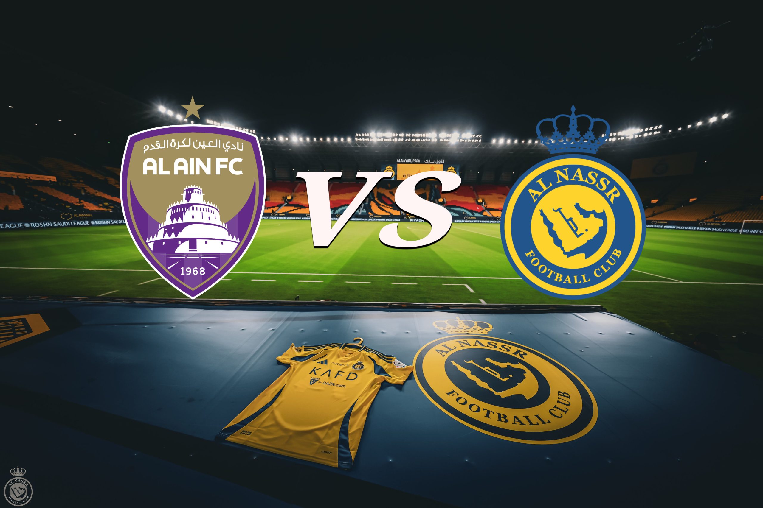 شاهدوا الان البث المباشر لمباراة النصر ضد العين في دوري أبطال آسيا للنخبة 2024 اليوم الثلاثاء 5 نوفمبر مباشر بدون تقطيع 