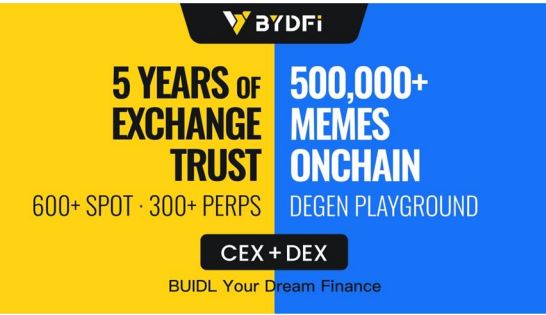 منصة BYDFi مع المحركات المزدوجة DEX+CEX تقود االتجاه الجديد في صناعة البورصات
