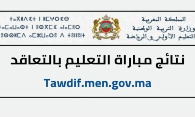 رابط نتائج مباراة التعليم 2024: الاستعلام عن الاختبارات الكتابية والشفوية من وزارة التربية والتعليم men gov ma
