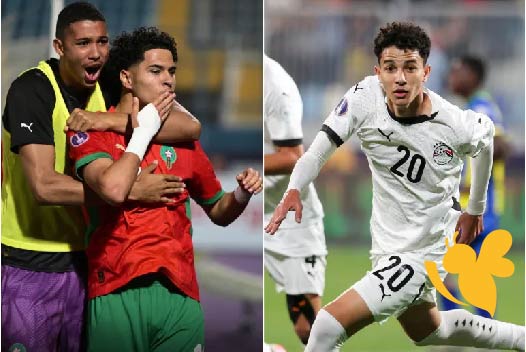 قمة نارية .. موعد مباراة مصر ضد المغرب في نصف نهائي أمم إفريقيا للشباب والقنوات الناقلة