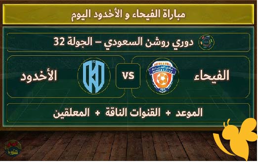 LIVE شاهدوا مباراة الفيحاء و الأخدود في دوري روشن السعودي اليوم السبت 17/5/2025 بث مباشر بدون تقطيع