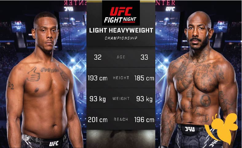 موعد نزال جمال هيل وخليل راونتري والقنوات الرسمية لبث UFC Fight Night في الوطن العربي