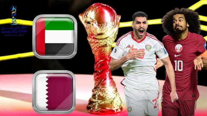 البث المباشر لمباراة الإمارات وقطر في كأس الخليج العربي اليوم السبت 21 ديسمبر 2024، شاهد بأعلى جودة