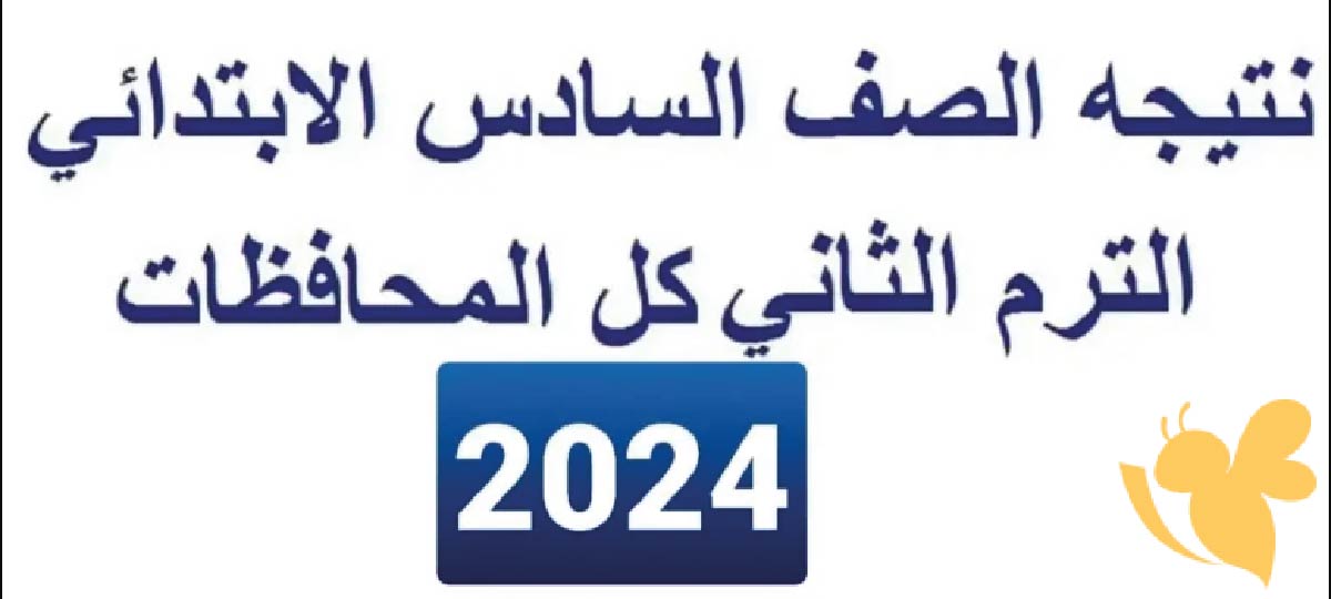 رابط نتيجة الصف السادس الابتدائي الترم الثاني 2024 جميع المحافظات وألوان النتائج