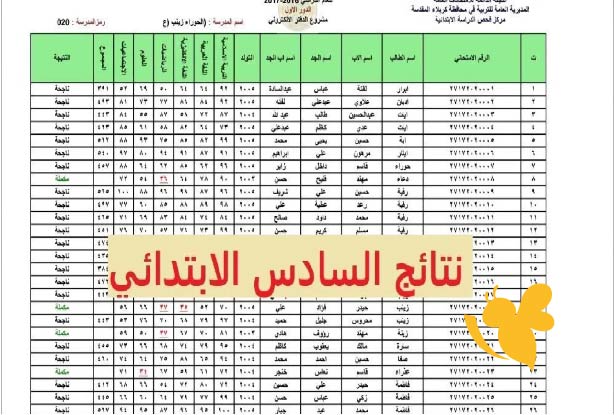 كيفية الاستعلام عن نتيجة السادس الابتدائي العراق 2025 عبر موقع نتائجنا ووزارة التربية العراقية