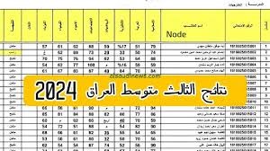 اليكم استعلامات النتائج: نتائج الثالث متوسط الدور الثالث 2024 في العراق
